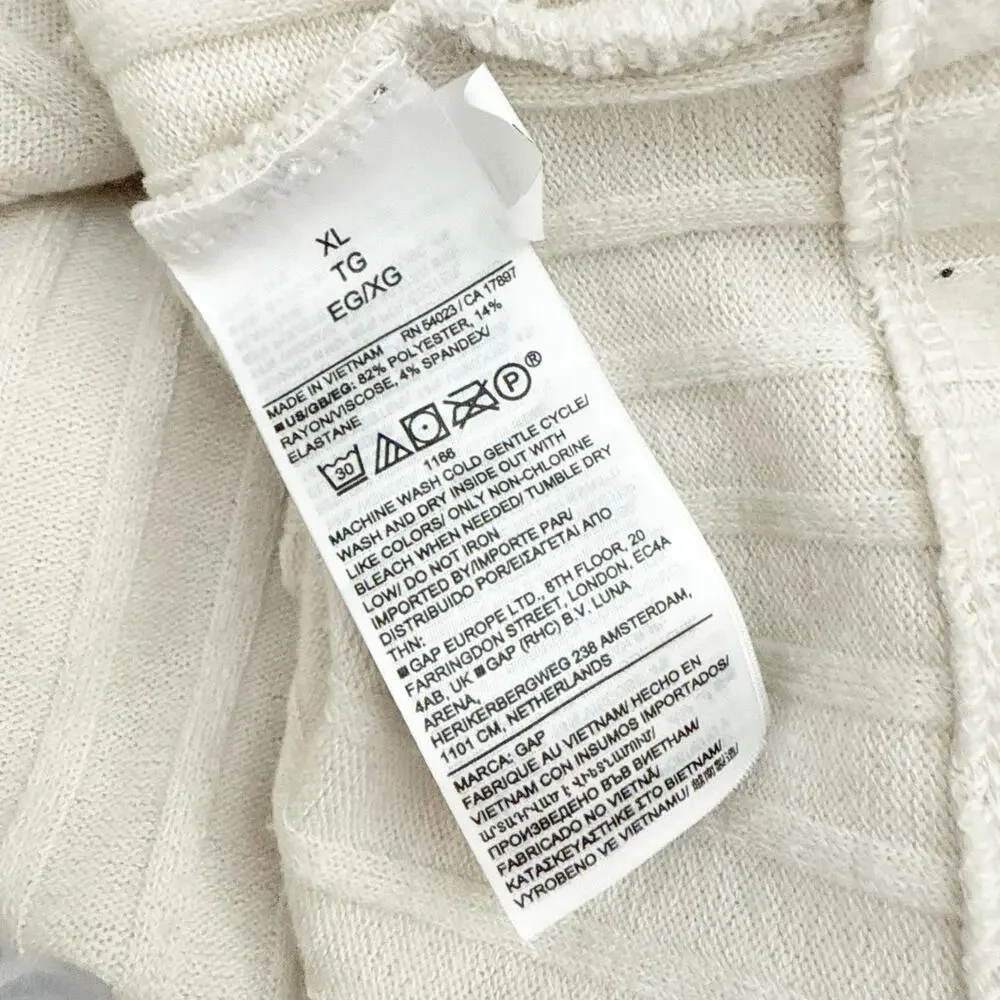 GAP BODY | Cozy Rib PJ Cardigan Top + Pants Bottoms Lounge Wide Ribbed | XL - Picture 7 of 13